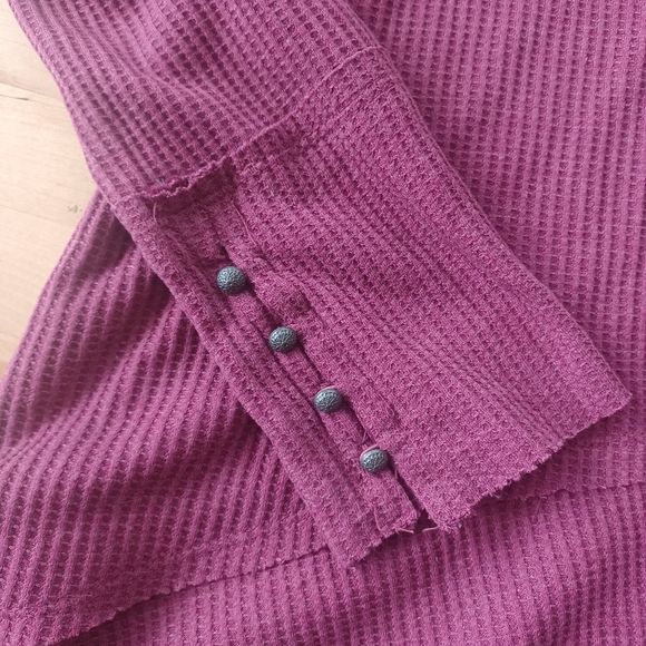 {New Directions} Waffle Thermal Tunic - Picture 3 of 5
